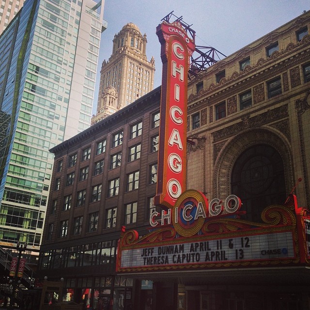 julie_grace The world famous Chicago Theater. #chicago #architecture #marquee #vacation #beautiful #reallyjeffdunham